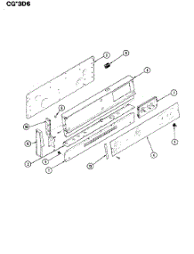 02 - Control Panel parts for Crosley Range CGA3D6CVK from AppliancePartsPros.com