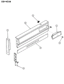 02 - Control Panel parts for Crosley Range CGA4C58CZKW from AppliancePartsPros.com