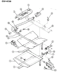 04 - Gas Controls parts for Crosley Range CGA4C58CZKW from AppliancePartsPros.com