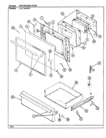 04 - Door / Drawer parts for Crosley Range CGA4D59TZK from AppliancePartsPros.com