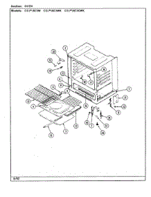 05 - Oven parts for Crosley Range CGA6C5W from AppliancePartsPros.com