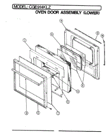 04 - Door (Lower) parts for Crosley Oven CGE914KLZ from AppliancePartsPros.com