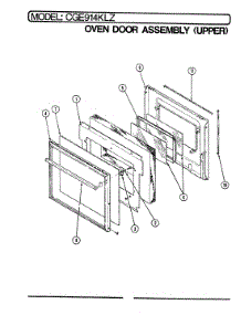 05 - Door (Upper) parts for Crosley Oven CGE914KLZ from AppliancePartsPros.com