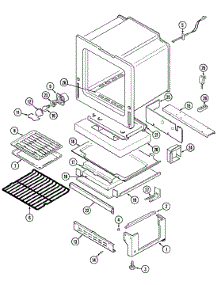 05 - Oven / Base parts for Magic Chef Range CGR3740ADW from AppliancePartsPros.com