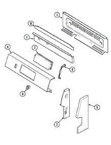 02 - Control Panel parts for Magic Chef Range CGR3740BDH from AppliancePartsPros.com