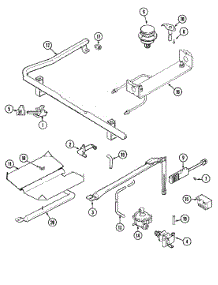 04 - Gas Controls parts for Magic Chef Range CGR3760BDB from AppliancePartsPros.com