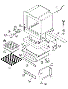 05 - Oven / Base parts for Magic Chef Range CGR3760BDB from AppliancePartsPros.com