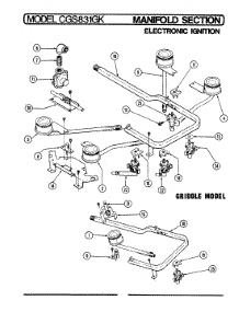 02 - Gas Controls parts for Crosley Cooktop CGS831GK from AppliancePartsPros.com