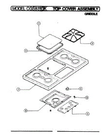 03 - Top Assembly parts for Crosley Cooktop CGS831GK from AppliancePartsPros.com