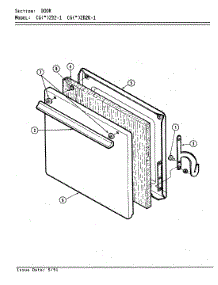03 - Door parts for Crosley Range CGW2D2K-1 from AppliancePartsPros.com
