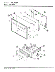 03 - Door / Drawer parts for Crosley Range CGW3D3X from AppliancePartsPros.com