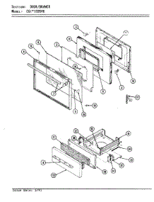 04 - Door / Drawer (Cgx3d5vk) parts for Crosley Range CGW3D5VK from AppliancePartsPros.com