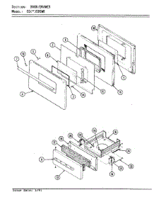 04 - Door / Drawer (Cgx3d5wk) parts for Crosley Range CGW3D5WK from AppliancePartsPros.com