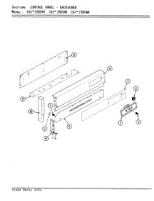 02 - Control Panel parts for Crosley Range CGW3D5XK from AppliancePartsPros.com