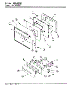 03 - Door / Drawer parts for Crosley Range CGW3D6CSVK from AppliancePartsPros.com