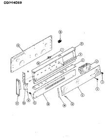 02 - Control Panel parts for Crosley Range CGW4D59EZK from AppliancePartsPros.com