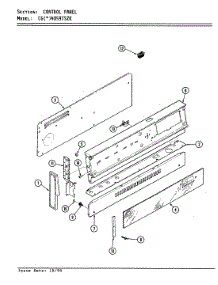 03 - Control Panel parts for Crosley Range CGW4D59TSZK from AppliancePartsPros.com