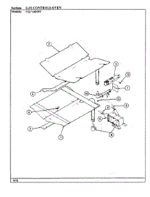 05 - Gas Controls parts for Crosley Range CGW4D59TZK from AppliancePartsPros.com