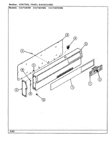 02 - Control Panel parts for Crosley Range CGW6C5WK from AppliancePartsPros.com