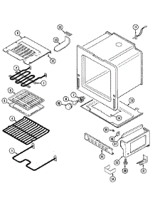 04 - Oven / Base parts for Maytag Range CHE9000BCE from AppliancePartsPros.com