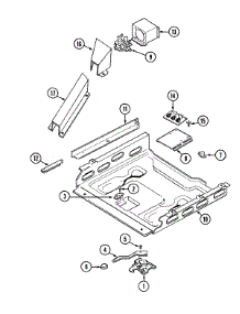 04 - Internal Controls parts for Maytag Range CHE9830BCB from AppliancePartsPros.com