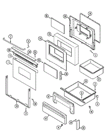 03 - Door / Drawer (Ser. Pre. 11) parts for Maytag Range CHE9830BCE from AppliancePartsPros.com