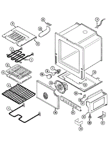 05 - Oven / Base parts for Maytag Range CHE9830BCE from AppliancePartsPros.com