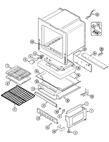 05 - Oven / Base parts for Maytag Range CHG9800BAE from AppliancePartsPros.com