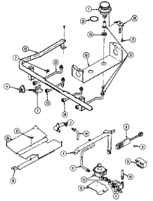 03 - Gas Control parts for Admiral Range CHGA400BAE from AppliancePartsPros.com