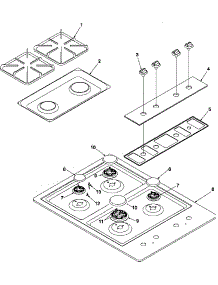 02 - Main Top parts for Amana CKS3020LL / P1142515NLL from AppliancePartsPros.com