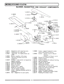 03 - Blower, Magnetron & Exhaust Components parts for Maytag Range CLG601 from AppliancePartsPros.com