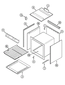 02 - Oven parts for Magic Chef Range CLY1611BDH from AppliancePartsPros.com