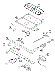 03 - Top & Gas Controls parts for Magic Chef Range CLY1611BDH from AppliancePartsPros.com