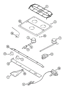 03 - Top & Gas Controls (Bdb, Bdh, Bdl) parts for Magic Chef Range CLY1641BDL from AppliancePartsPros.com