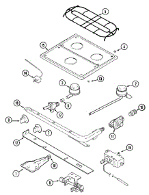 04 - Top & Gas Controls (Series 11) parts for Magic Chef Range CLY1641BDL from AppliancePartsPros.com