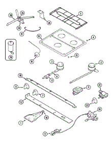 03 - Top & Gas Controls parts for Magic Chef Range CLY1642ADH from AppliancePartsPros.com
