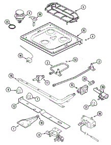 03 - Top & Gas Controls parts for Magic Chef Range CLY2235BDB from AppliancePartsPros.com