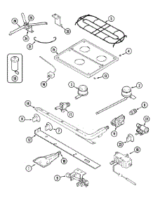 04 - Top & Gas Controls (Series 11) parts for Magic Chef Range CLY2242BDL from AppliancePartsPros.com