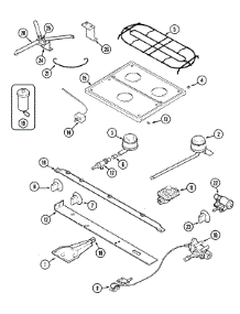 03 - Top & Gas Controls parts for Magic Chef Range CLY2248BDB from AppliancePartsPros.com