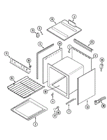 02 - Oven parts for Magic Chef Range CLY2253BDB from AppliancePartsPros.com
