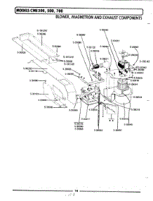 02 - Blower, Magnetron & Exhaust Components parts for Maytag Microwave CME300 from AppliancePartsPros.com