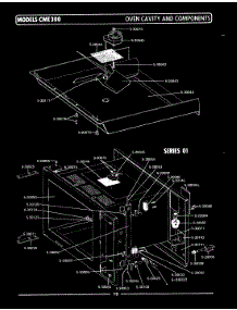 08 - Oven Cavity & Components (Prior To 01) parts for Maytag Microwave CME300 from AppliancePartsPros.com