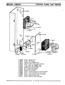 06 - Control Panel & Timer (Rear-Cme301) parts for Maytag Microwave CME301 from AppliancePartsPros.com