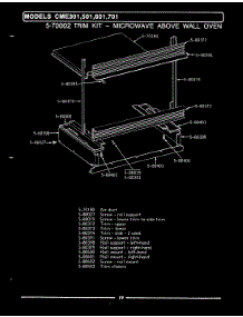 10 - Trim Kit (Above Wall Oven) parts for Maytag Microwave CME301 from AppliancePartsPros.com