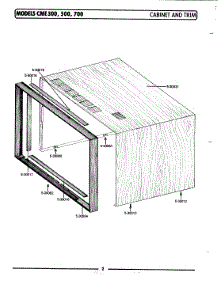 04 - Cabinet & Trim parts for Maytag Microwave CME400 from AppliancePartsPros.com