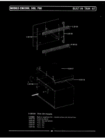 03 - Built-In Trim Kit parts for Maytag Microwave CME500 from AppliancePartsPros.com
