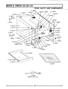 08 - Oven Cavity & Components parts for Maytag Microwave CME501 from AppliancePartsPros.com
