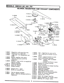 02 - Blower, Magnetron & Exhaust Components parts for Maytag Microwave CME601 from AppliancePartsPros.com