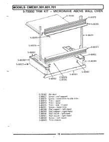 03 - Built-In Trim Kit parts for Maytag Microwave CME601 from AppliancePartsPros.com