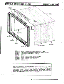 04 - Cabinet & Trim parts for Maytag Microwave CME601 from AppliancePartsPros.com